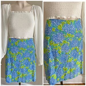Barbara Gerwit Floral Skirt 8 Coastal Preppy Resort Lilly Inspired Vintage Y2K